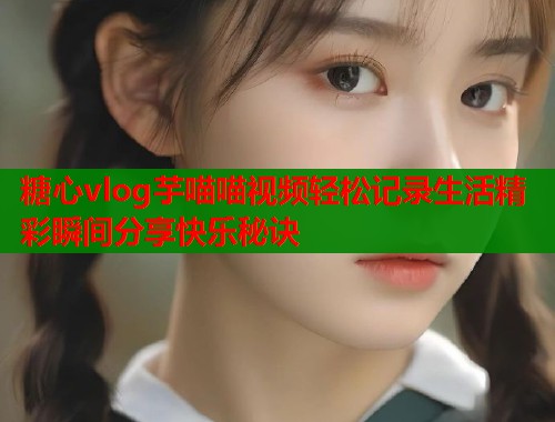 糖心vlog芋喵喵视频轻松记录生活精彩瞬间分享快乐秘诀